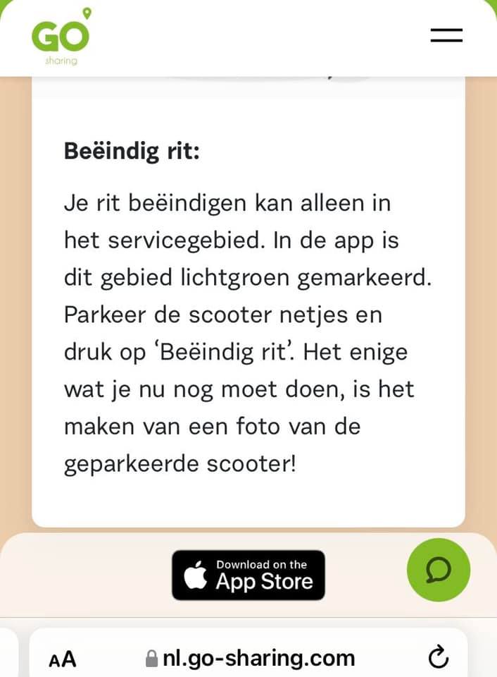 Meld ook je deelscooter of deelfiets netjes af dan is iedereen weer blij.